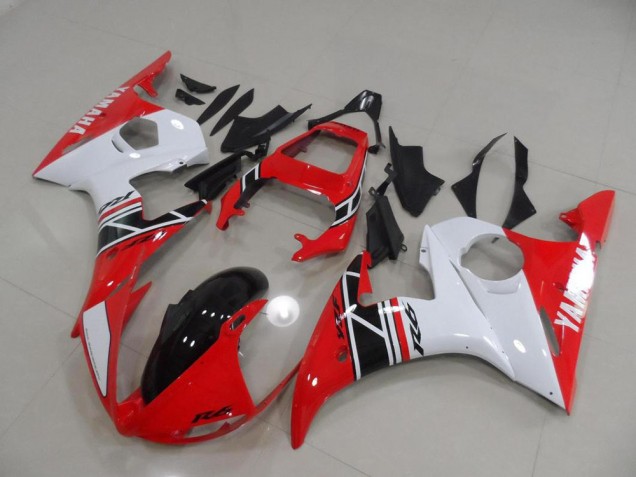 Rojo & Blanco & Negro Carenado Moto Yamaha R6 03-05 Rojo & Blanco & Negro Carenado Moto Yamaha R6 03-05