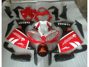 Rojo Blanco & Negro Graphic Carenado Moto Yamaha R1 09-11