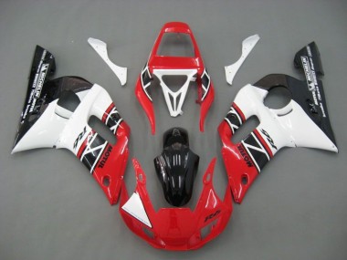 Rojo Blanco Negro Kit Completo Carenado Moto Yamaha R6 98-02