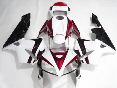 Rojo Blanco Negro Kits Completo Carenado Moto Honda CBR 600 RR 05-06