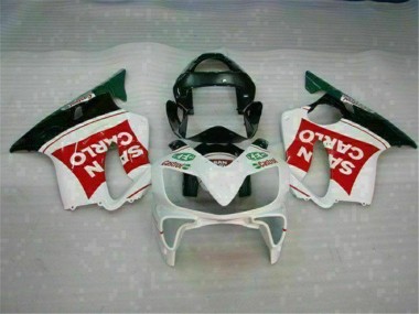 Rojo Blanco Negro San Carlo Carenado Moto Honda CBR 600 F4i 01-03
