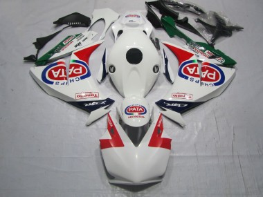Rojo Blanco PATA Carenado Moto & Plástico Honda CBR 1000 RR 12-16