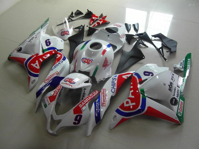 Rojo Blanco Pata Carenado Moto Honda CBR 600 RR 09-12 Rojo Blanco Pata Carenado Moto Honda CBR 600 RR 09-12