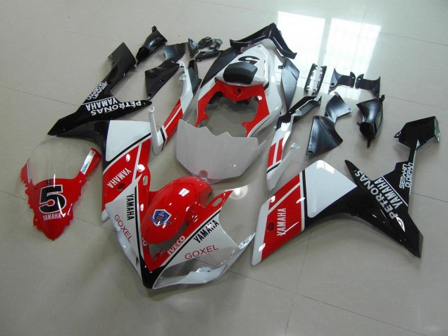 Rojo Blanco Pegatinas Carenado Moto Yamaha R1 07-08 Rojo Blanco Pegatinas Carenado Moto Yamaha R1 07-08