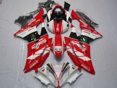 Rojo Blanco Rocol Carenado Moto Yamaha R6 08-16
