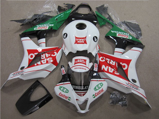 Rojo Blanco San Carlo Carenado Moto Honda CBR 600 RR 07-08 Rojo Blanco San Carlo Carenado Moto Honda CBR 600 RR 07-08