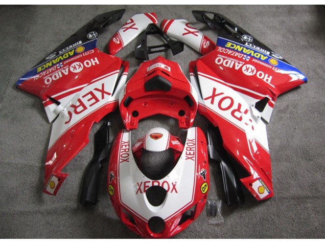 Rojo Blanco Xerox Carenado Moto Ducati 749 05-06 Rojo Blanco Xerox Carenado Moto Ducati 749 05-06