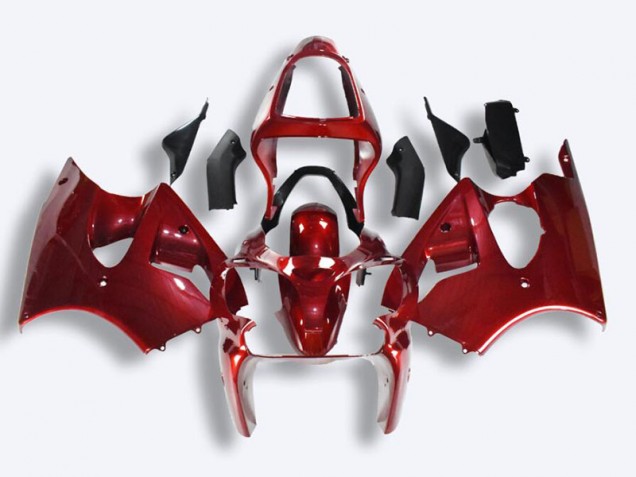 Rojo Carrocería Motocicletas Kawasaki ZX6R 00-02 Rojo Carrocería Motocicletas Kawasaki ZX6R 00-02