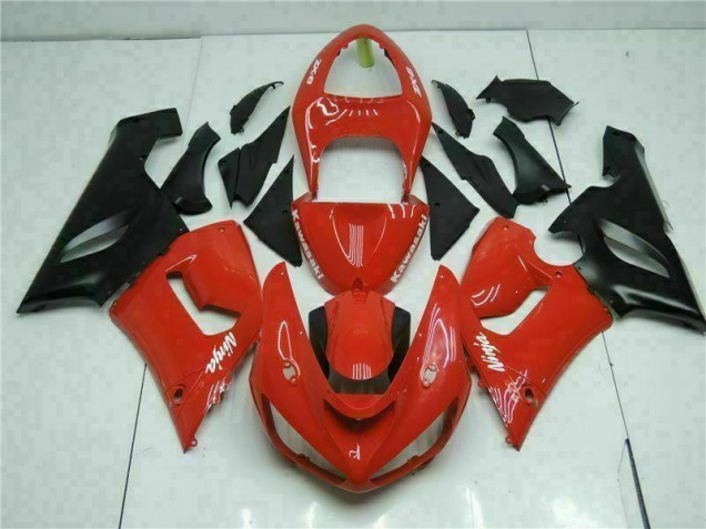 Rojo Carrocería Motocicletas Kawasaki ZX6R 05-06 Rojo Carrocería Motocicletas Kawasaki ZX6R 05-06