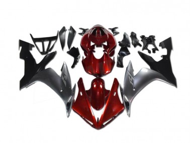Rojo Gris Negro Carenado Moto Yamaha R1 02-03
