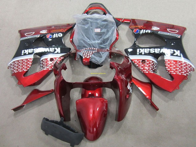 Rojo Kit Carenado ABS Completo Kawasaki ZX6R 00-02 Rojo Kit Carenado ABS Completo Kawasaki ZX6R 00-02