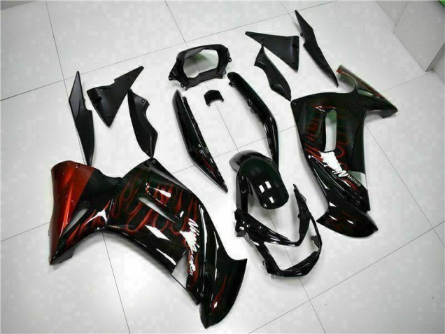 Rojo Llama Carenado Moto Kawasaki EX650 06-08 Rojo Llama Carenado Moto Kawasaki EX650 06-08