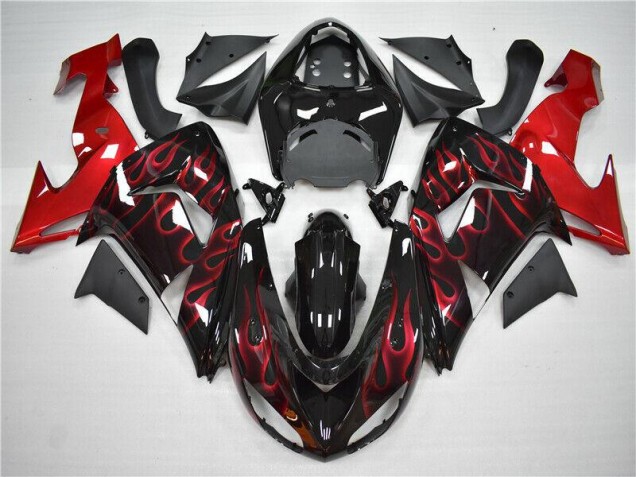 Rojo Llama Carenado Moto Kawasaki ZX10R 06-07 Rojo Llama Carenado Moto Kawasaki ZX10R 06-07
