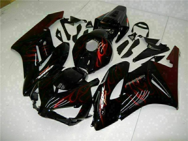 Rojo Llama Negro Carenado Moto Honda CBR 1000 RR 04-05 Rojo Llama Negro Carenado Moto Honda CBR 1000 RR 04-05
