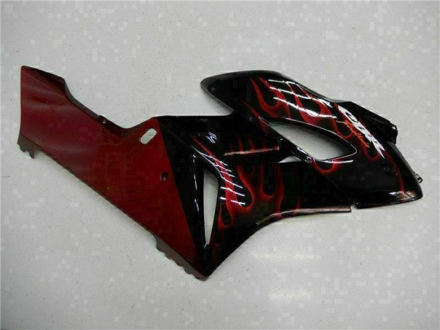 Rojo Llama Negro Carenado Moto Honda CBR 1000 RR 04-05 Rojo Llama Negro Carenado Moto Honda CBR 1000 RR 04-05