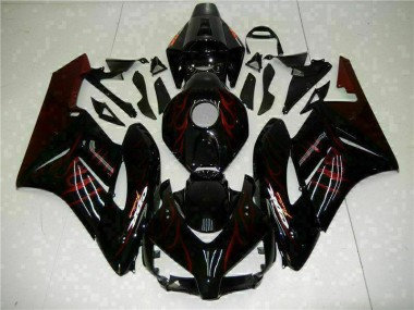 Rojo Llama Negro Carenado Moto Honda CBR 1000 RR 04-05