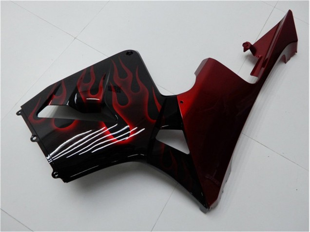 Rojo Llama Negro Carenado Moto Honda CBR 600 RR 05-06 Rojo Llama Negro Carenado Moto Honda CBR 600 RR 05-06