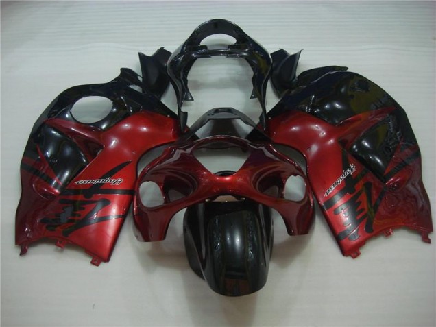 Rojo Negro ABS Carenado Motocicleta Suzuki GSXR 1300 Hayabusa 96-07 Rojo Negro ABS Carenado Motocicleta Suzuki GSXR 1300 Hayabusa 96-07