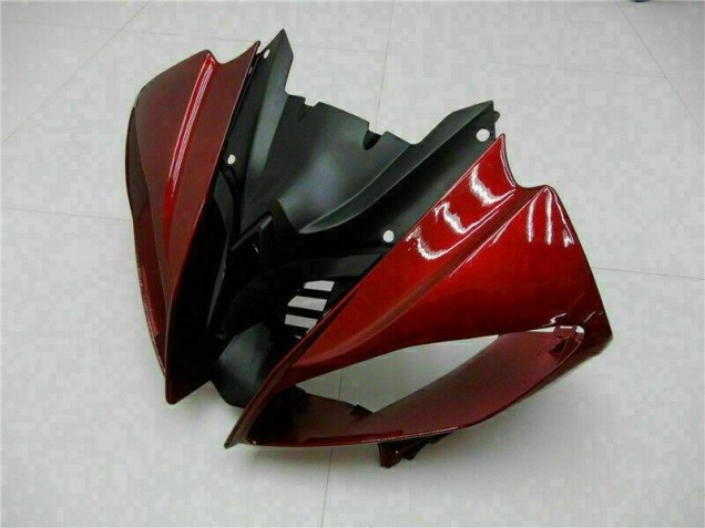 Rojo Negro ABS Moto Plástica Yamaha R6 08-16 Rojo Negro ABS Moto Plástica Yamaha R6 08-16