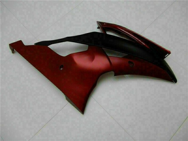 Rojo Negro ABS Moto Plástica Yamaha R6 08-16 Rojo Negro ABS Moto Plástica Yamaha R6 08-16