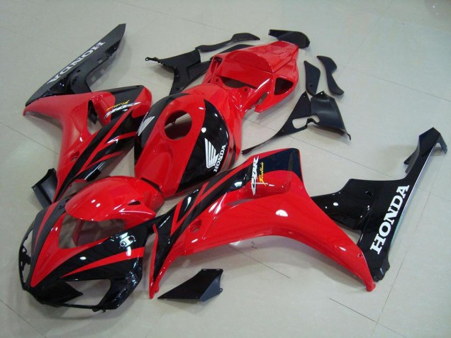 Rojo Negro ABS Moto Plástico Honda CBR 1000 RR 06-07 Rojo Negro ABS Moto Plástico Honda CBR 1000 RR 06-07