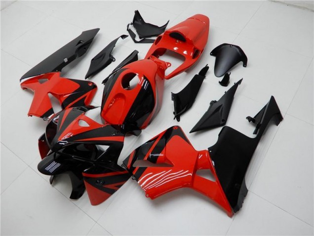 Rojo Negro ABS Moto Plástico Honda CBR 600 RR 05-06 Rojo Negro ABS Moto Plástico Honda CBR 600 RR 05-06