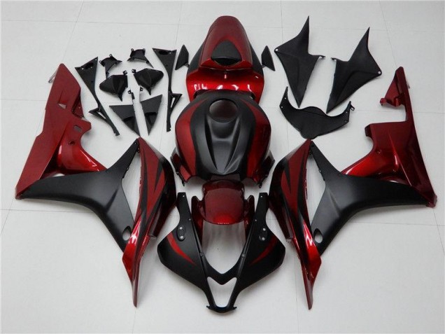 Rojo Negro ABS Moto Plástico Honda CBR 600 RR 07-08 Rojo Negro ABS Moto Plástico Honda CBR 600 RR 07-08