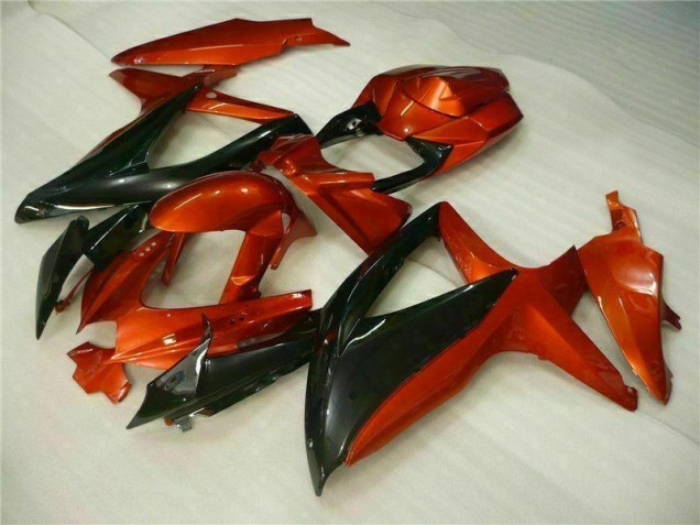 Rojo Negro ABS Moto Plástico Suzuki GSXR 600 / 750 K8 08-10 Rojo Negro ABS Moto Plástico Suzuki GSXR 600 / 750 K8 08-10