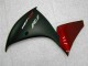 Rojo Negro ABS Moto Plásticos Yamaha R1 09-11 Rojo Negro ABS Moto Plásticos Yamaha R1 09-11