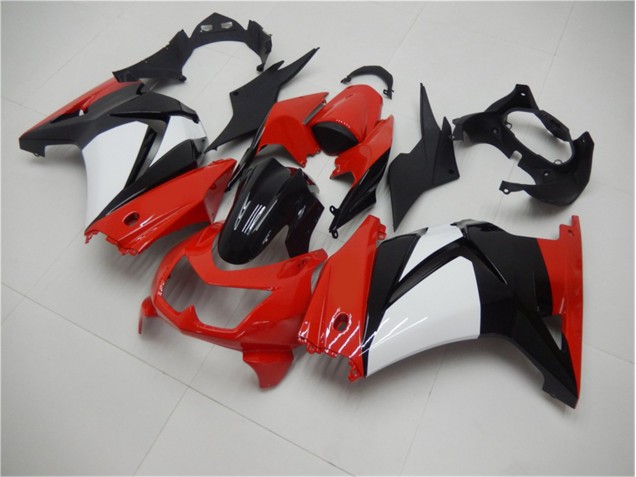 Rojo Negro Blanco Carenado Moto Kawasaki EX250 08-12 Rojo Negro Blanco Carenado Moto Kawasaki EX250 08-12