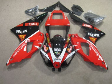 Rojo Negro Blanco Santander Carenado Moto Yamaha R1 09-11