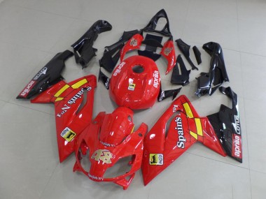 Rojo & Negro Carenado Moto Aprilia RS 125 06-11