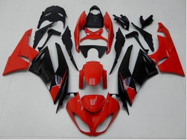 Rojo Negro Carenado Moto Kawasaki ZX6R 09-12