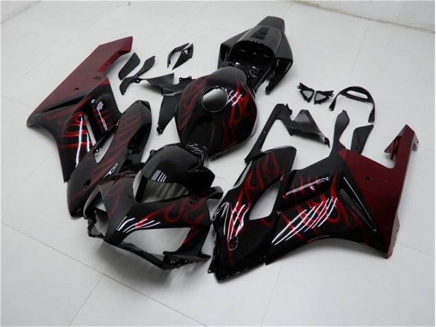 Rojo Negro Carenado Moto & Plástico Honda CBR 1000 RR 04-05 Rojo Negro Carenado Moto & Plástico Honda CBR 1000 RR 04-05