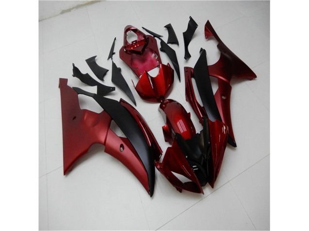 Rojo Negro Carenado & Plástico Moto Yamaha R6 08-16 Rojo Negro Carenado & Plástico Moto Yamaha R6 08-16