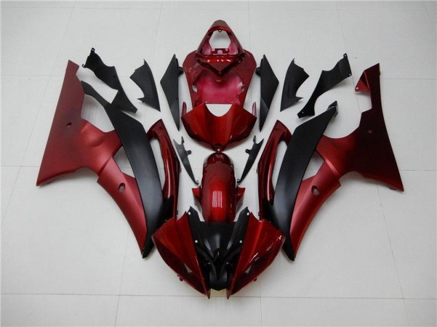 Rojo Negro Carenado & Plástico Moto Yamaha R6 08-16 Rojo Negro Carenado & Plástico Moto Yamaha R6 08-16