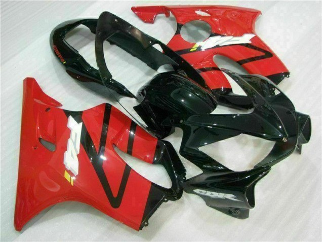 Rojo Negro Inyección Kit Carenado Moto Honda CBR 600 F4i 04-07 Rojo Negro Inyección Kit Carenado Moto Honda CBR 600 F4i 04-07