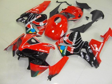 Rojo Negro Jomo Carenado Moto Honda CBR 600 RR 05-06