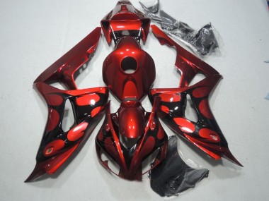 Rojo Negro Kit Carenado ABS Completo Honda CBR 1000 RR 06-07