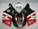 Rojo Negro Kit Carenado ABS Completo Suzuki GSXR 1000 K3 03-04 Rojo Negro Kit Carenado ABS Completo Suzuki GSXR 1000 K3 03-04