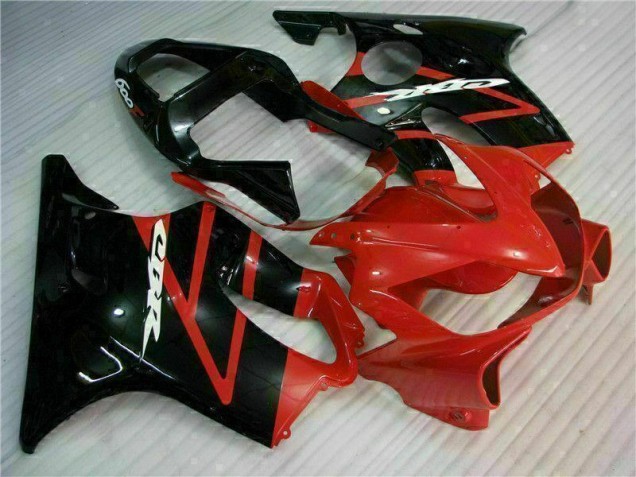 Rojo Negro Kits Completo Carenado Moto Honda CBR 600 F4i 01-03