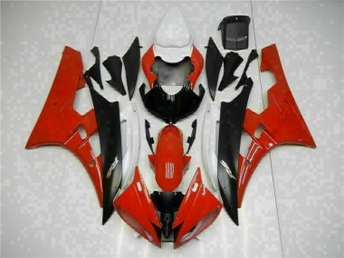 Rojo Negro Kits Completo Carenado Moto Yamaha R6 06-07