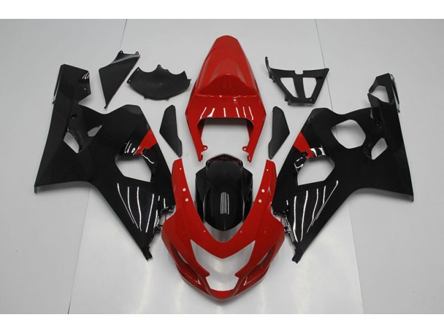 Rojo Negro Moto Plástica Suzuki GSXR 750 K4 04-05 Rojo Negro Moto Plástica Suzuki GSXR 750 K4 04-05