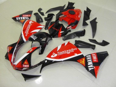Rojo Negro Santander Carenado Moto Yamaha R1 09-11