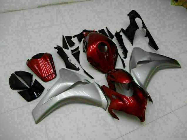 Rojo Plata ABS Moto Plástico Honda CBR 1000 RR 08-11 Rojo Plata ABS Moto Plástico Honda CBR 1000 RR 08-11