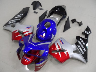 Rojo Plata Azul Carenado Moto Honda CBR 600 RR 03-04
