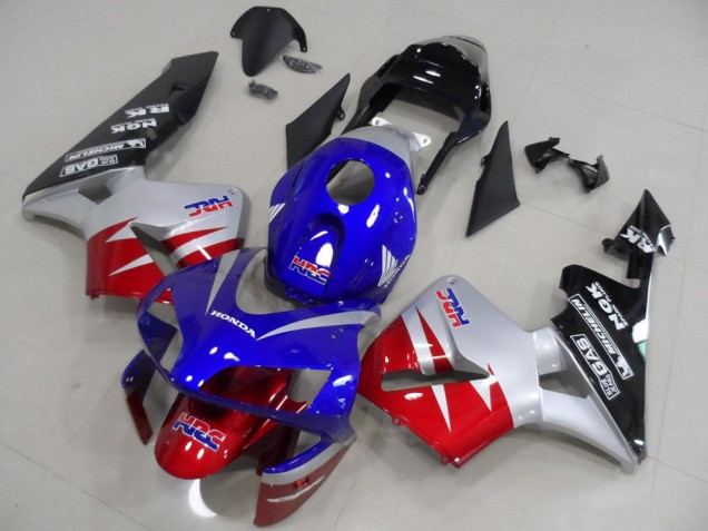 Rojo Plata Azul Carenado Moto Honda CBR 600 RR 03-04 Rojo Plata Azul Carenado Moto Honda CBR 600 RR 03-04
