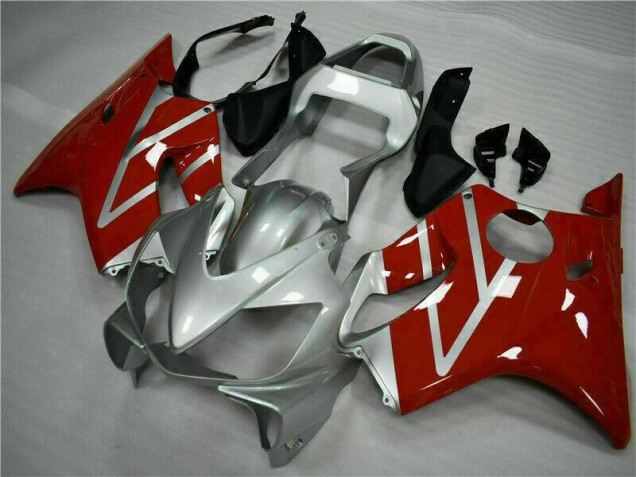 Rojo Plata Kit Completo Carenado Moto Honda CBR 600 F4i 01-03 Rojo Plata Kit Completo Carenado Moto Honda CBR 600 F4i 01-03