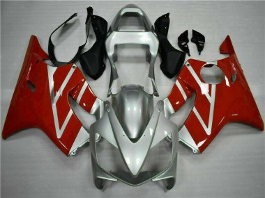 Rojo Plata Kit Completo Carenado Moto Honda CBR 600 F4i 01-03