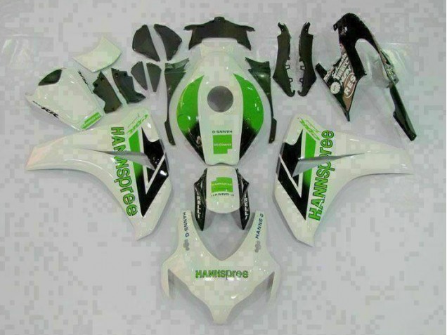 Verde Blanco Carenado Moto & Plástico Honda CBR 1000 RR 08-11 Verde Blanco Carenado Moto & Plástico Honda CBR 1000 RR 08-11